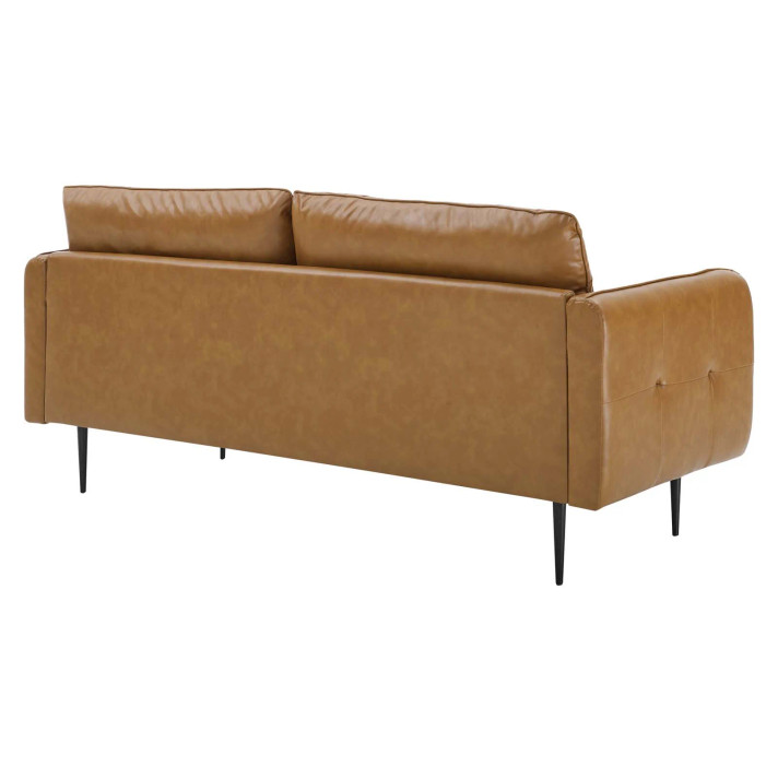 Camden Tufted Vegan Leather Sofa