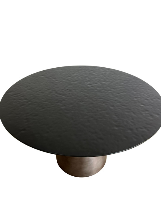 Calico Round Black Wave Dining Table