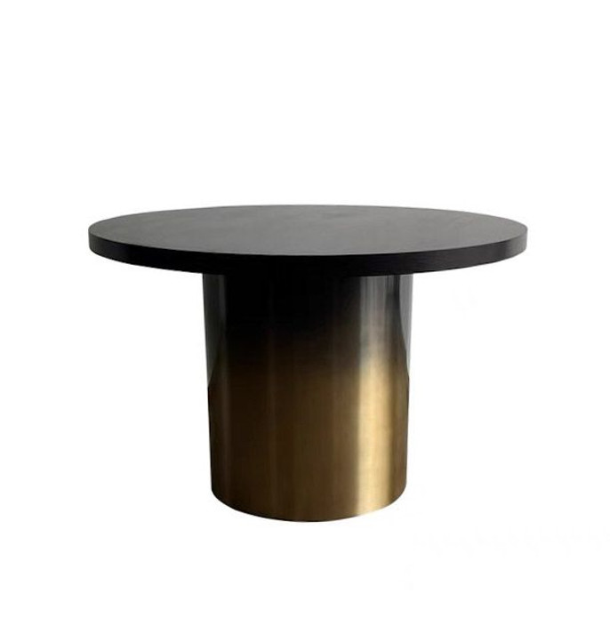 Gradient Stainless Steel Round Dining Table