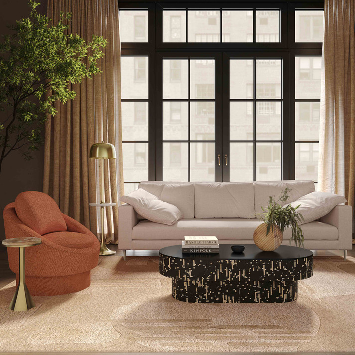 Vitari Textured Fabric Lounge Sofa