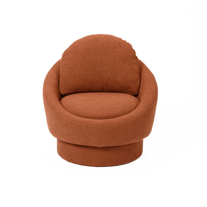 Cami Boucle Swivel Lounge Chair