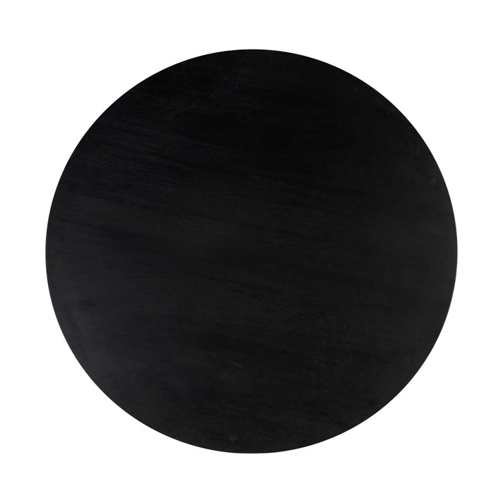 Godiva Black Acacia and Faux Plaster  Dining Table