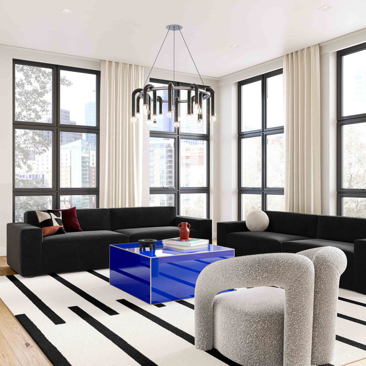 Jenn Speckled Boucle Velvet Accent Chair