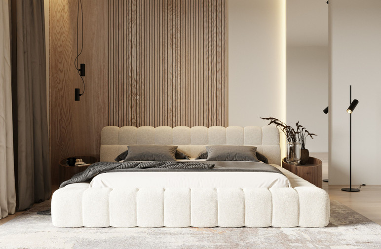 Dorma Tufted Fabric Bed