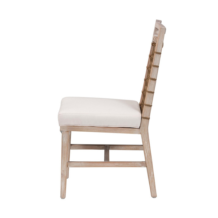 Pilar White Washed Dining Chair