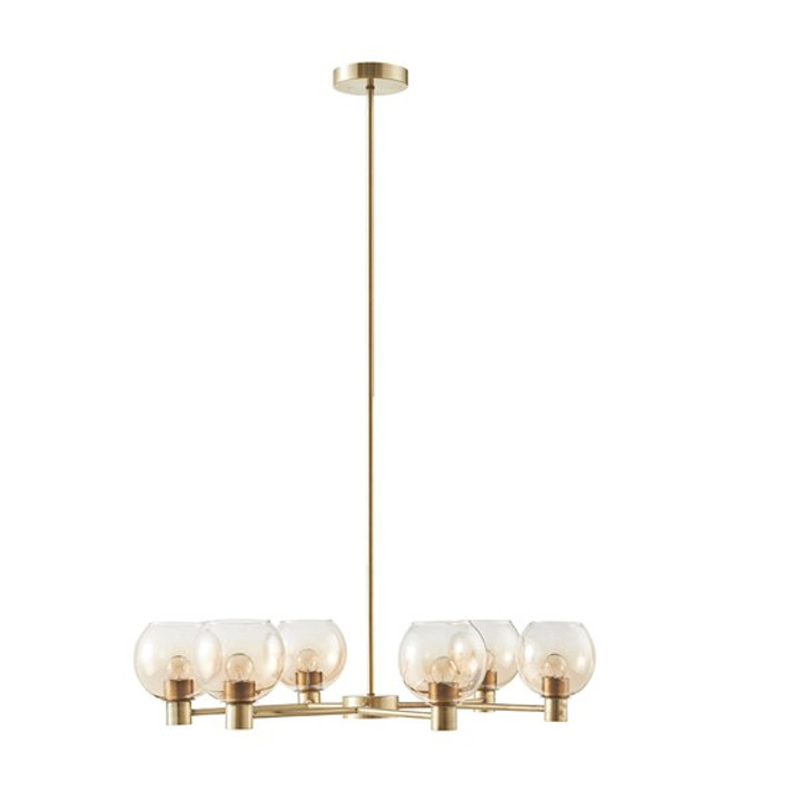 Belinda 6-light Ombre Glass Globe Chandelier