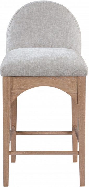 Wembley Chenille Fabric Counter Stool, Natural