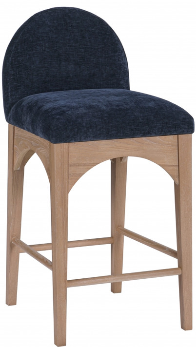 Wembley Chenille Fabric Counter Stool, Natural