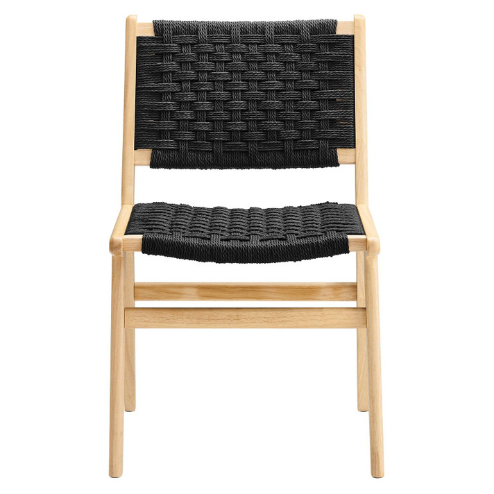 Syracuse Woven Rope Wood Dining Side Chair - Set of 2