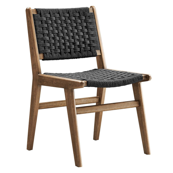 Syracuse Woven Rope Wood Dining Side Chair - Set of 2