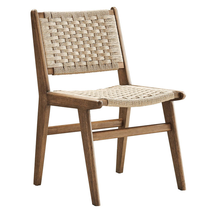 Syracuse Woven Rope Wood Dining Side Chair - Set of 2