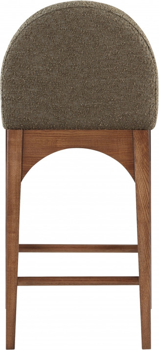 Wembley Boucle Fabric Counter Stool, Walnut