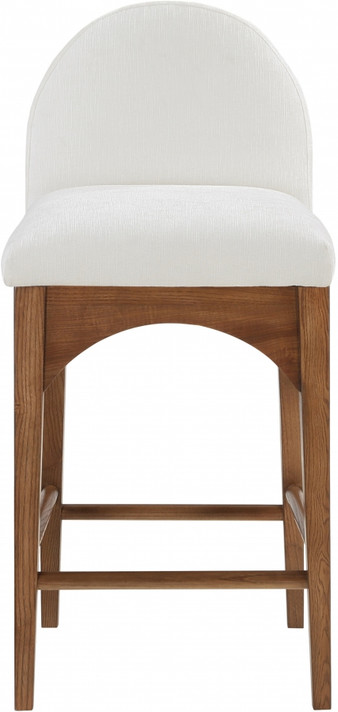 Wembley Chenille Fabric Counter Stool, Walnut