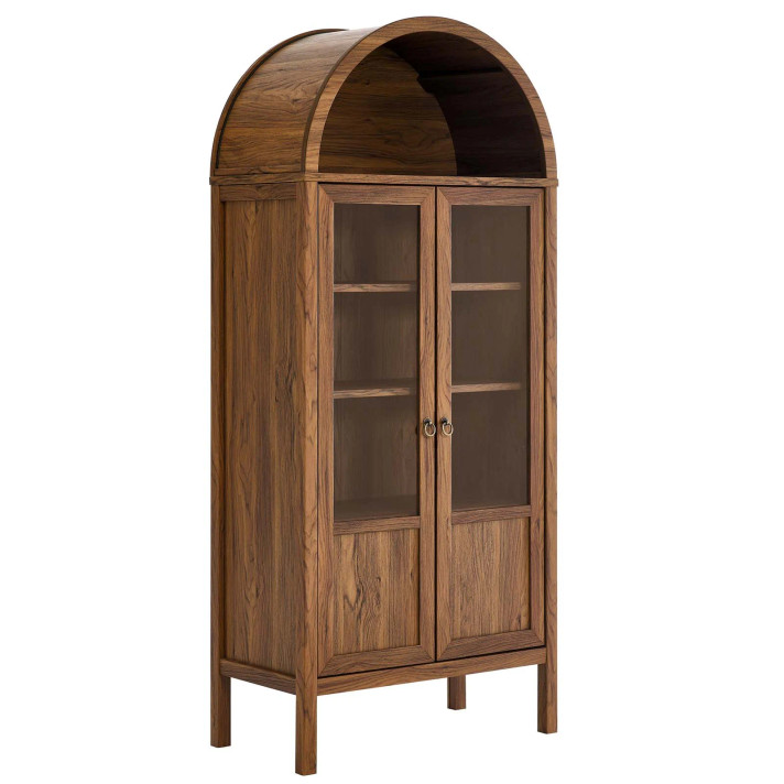 Venessa Tall Arched Storage Display Cabinet