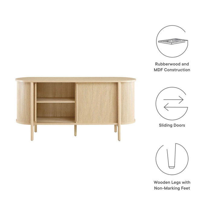 Candance 63" Curved Sideboard