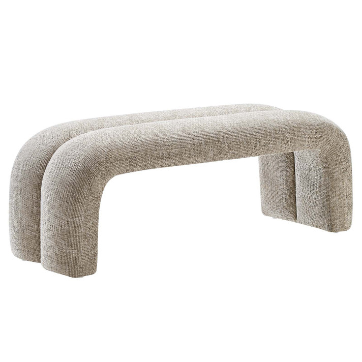 Lomax 50.5" Chenille Upholstered Accent Bench