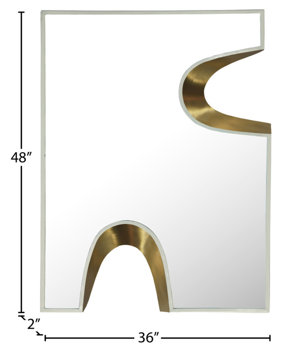 Puzzle Mirror Gold, Large