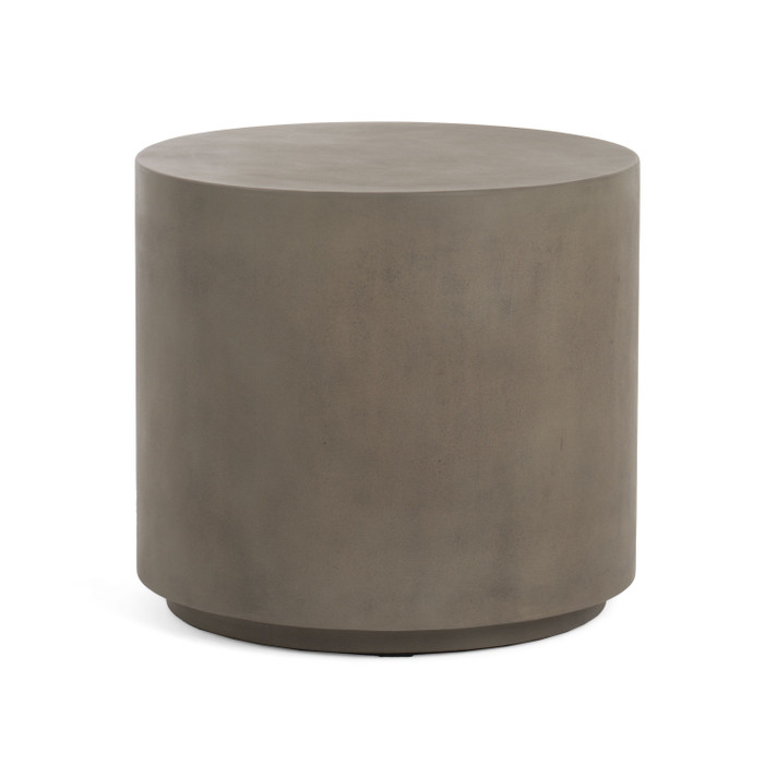 Miley Round Concrete End Table