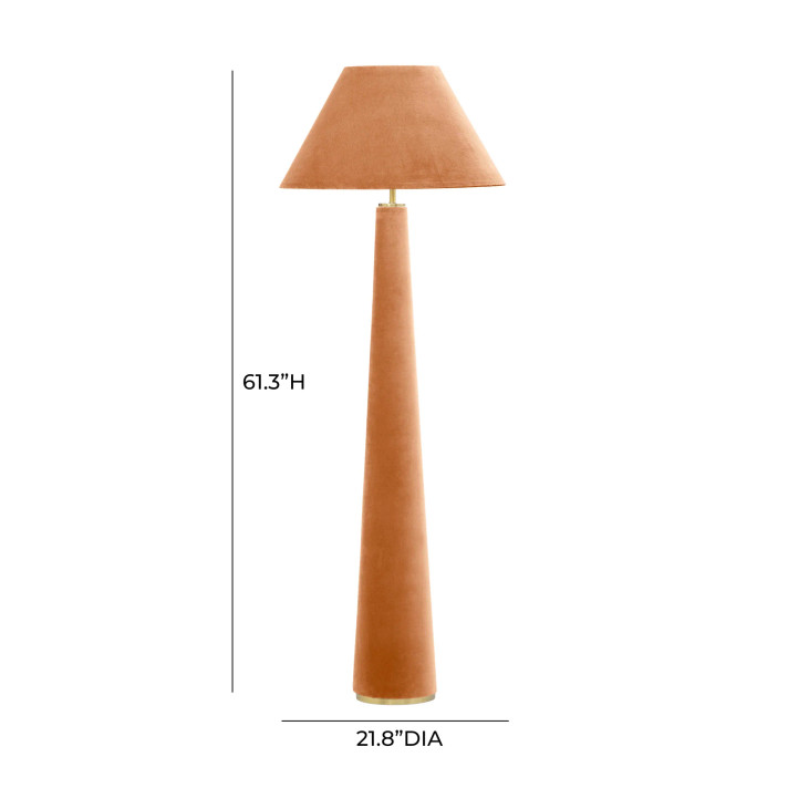 Gusto Velvet Floor Lamp