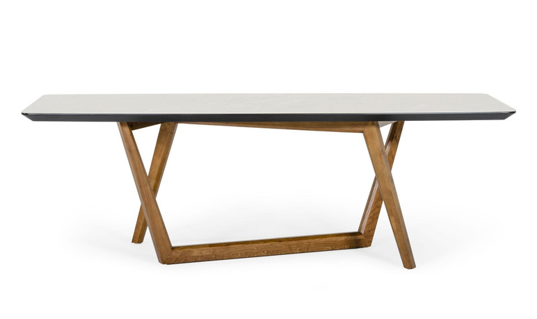 Jarvis Walnut and White Dining Table