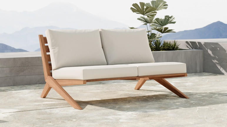 Key West Teak Outdoor Loveseat