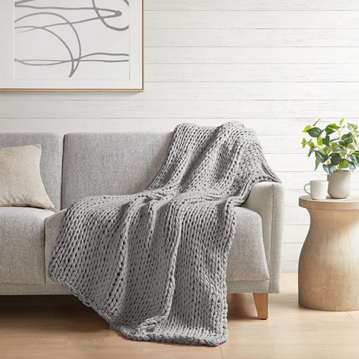 Chunky Double Knit Handmade Throw Blanket