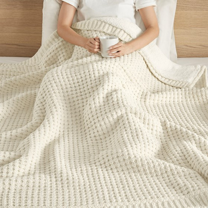 Roland Waffle Knit Chenille Throw