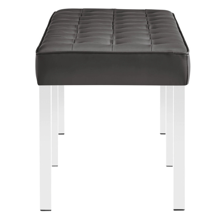 Loft Vegan Leather Bench, Large
