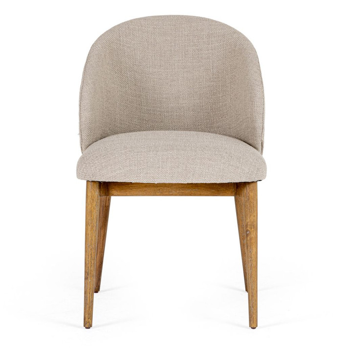 Gillum Beige Linen Dining Chair