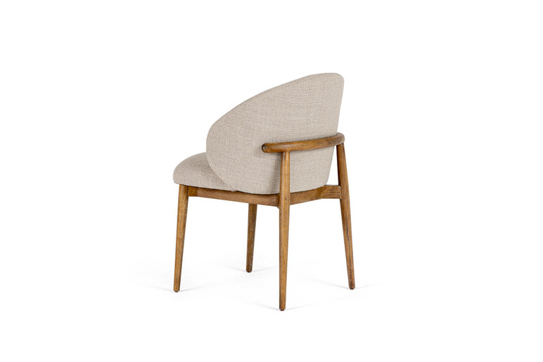 Gillum Beige Linen Dining Chair