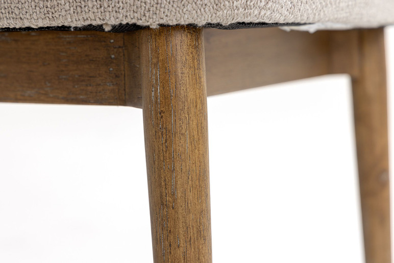 Gillum Beige Linen Dining Chair
