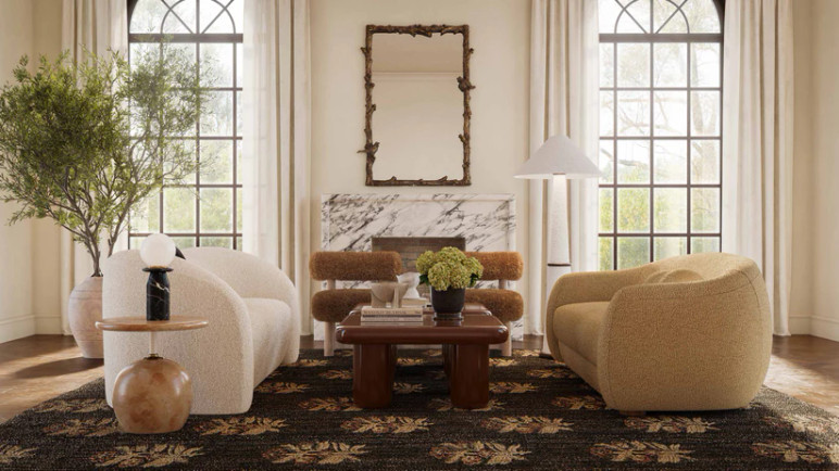 Leana Vegan Shearling Accent Chair