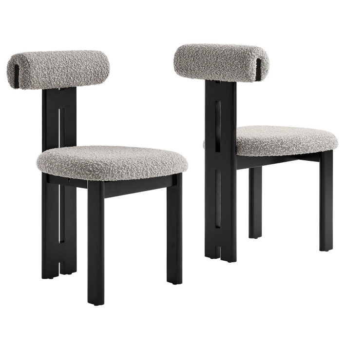 Torey Boucle Fabric Dining Chair, Set of 2