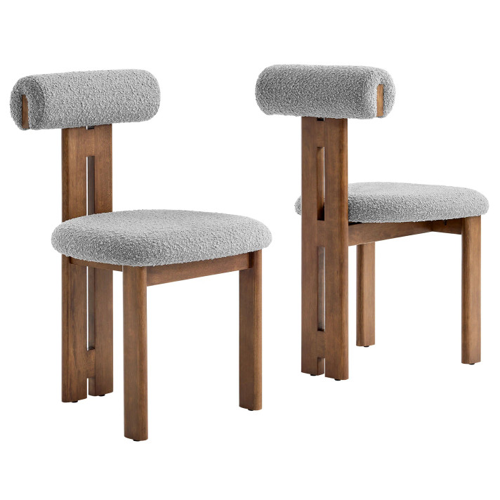 Torey Boucle Fabric Dining Chair, Set of 2