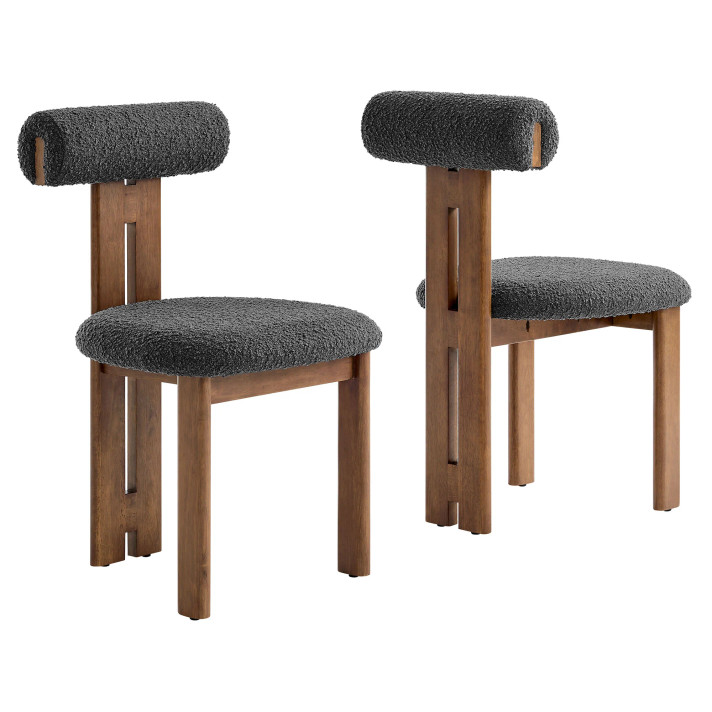 Torey Boucle Fabric Dining Chair, Set of 2