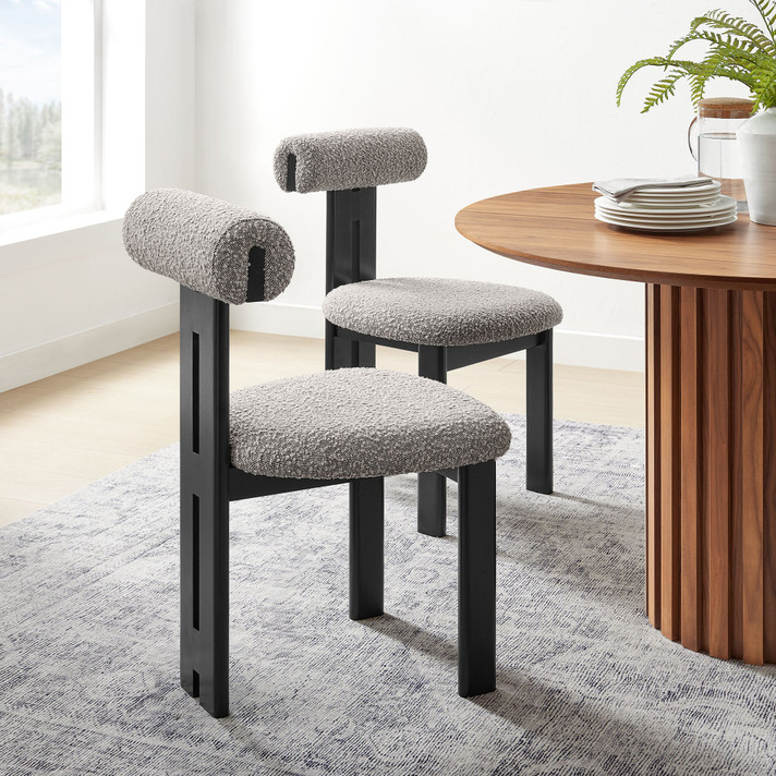 Torey Boucle Fabric Dining Chair, Set of 2