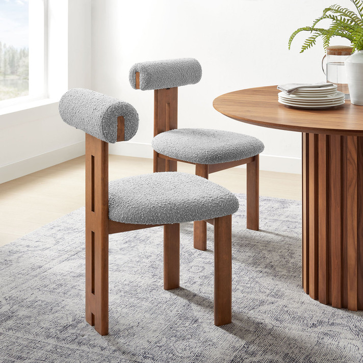 Torey Boucle Fabric Dining Chair, Set of 2