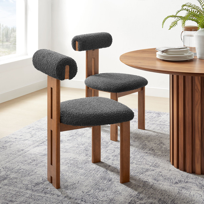 Torey Boucle Fabric Dining Chair, Set of 2