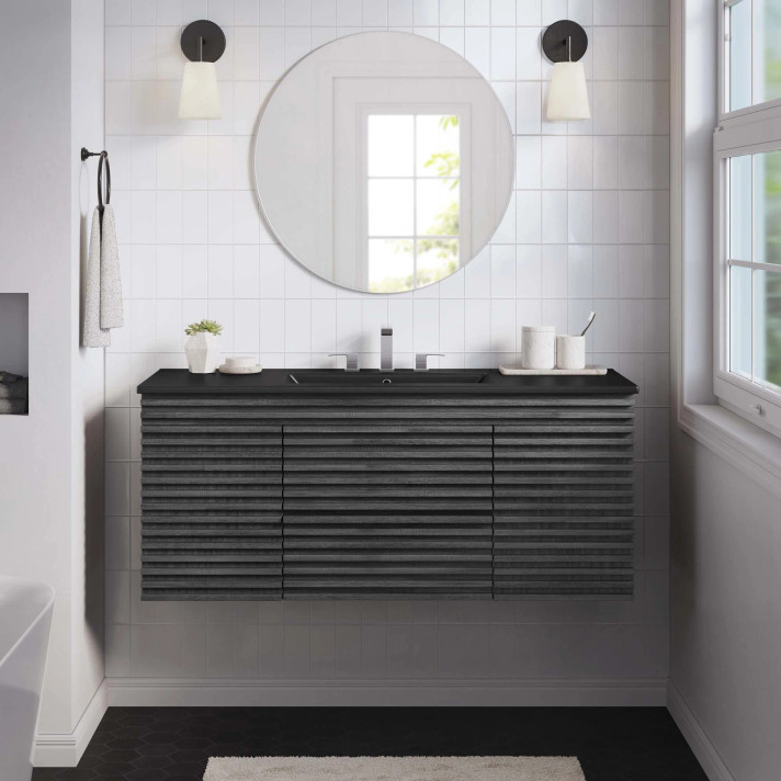 Frank Lloyd 48" Single Wall-Mount Bathroom Vanity