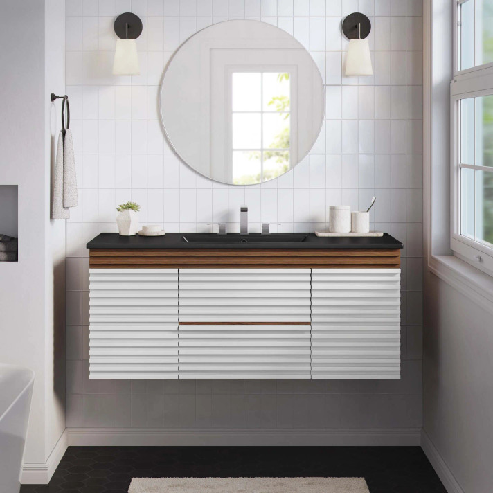Frank Lloyd 48" Single Wall-Mount Bathroom Vanity