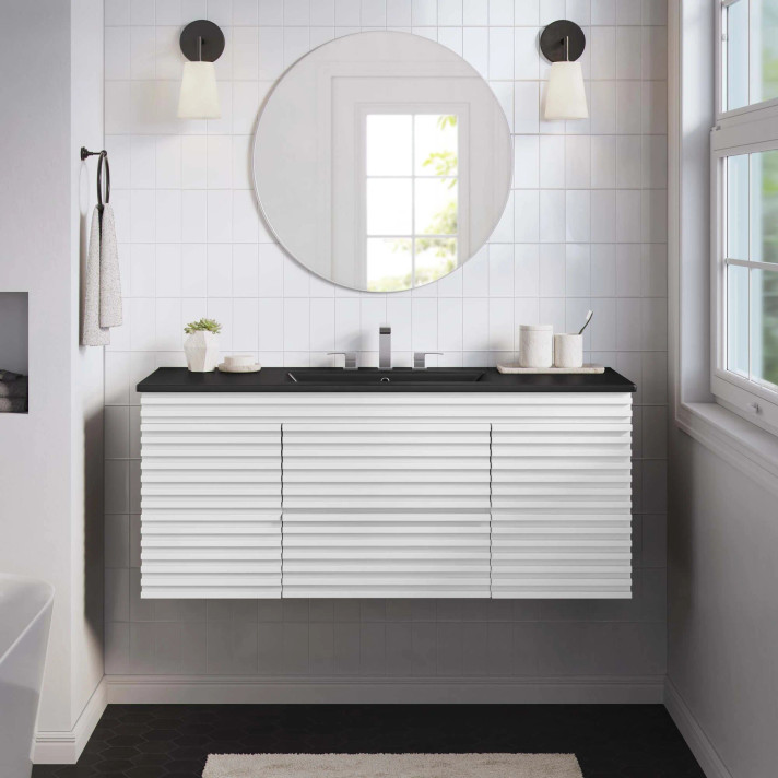 Frank Lloyd 48" Single Wall-Mount Bathroom Vanity