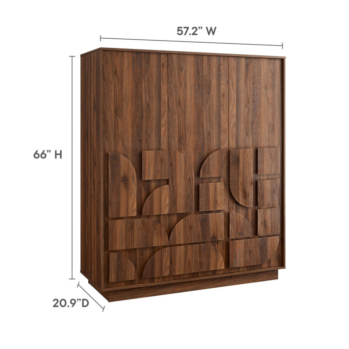 Bolivia 3-Door Wardrobe Closet