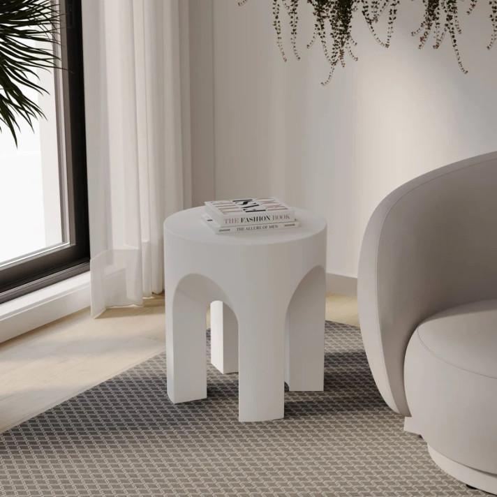 Cerebos Fiberstone Indoor Outdoor Side Table Cerebos Fiberstone Indoor Outdoor Side Table