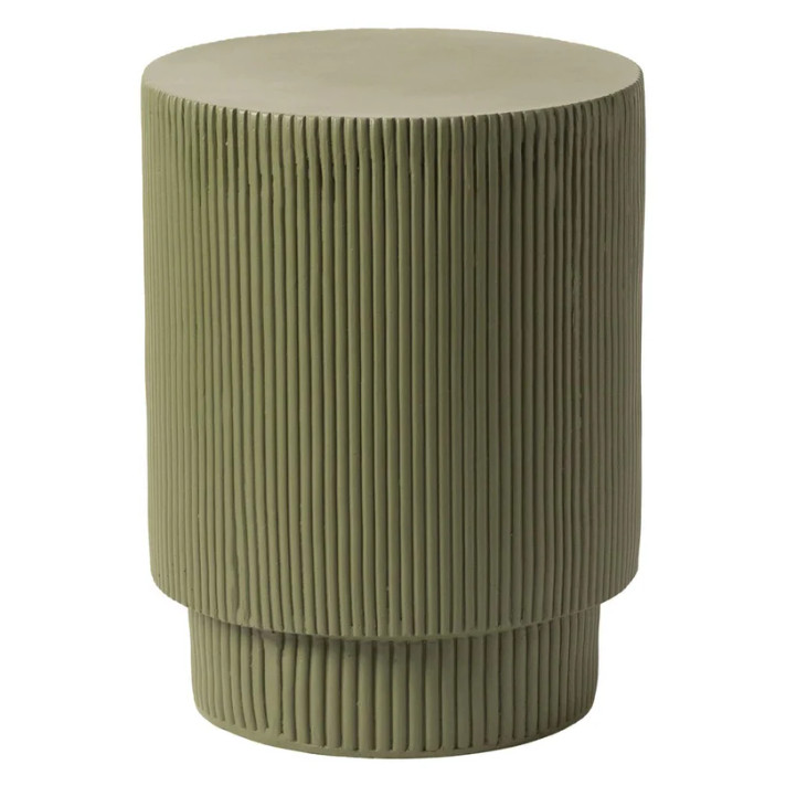 Easton Indoor Outdoor Side Table in Fiberstone Easton Indoor Outdoor Side Table in Fiberstone