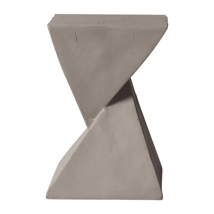 Slant Indoor Outdoor Side Table in Fiberstone Slant Indoor Outdoor Side Table in Fiberstone