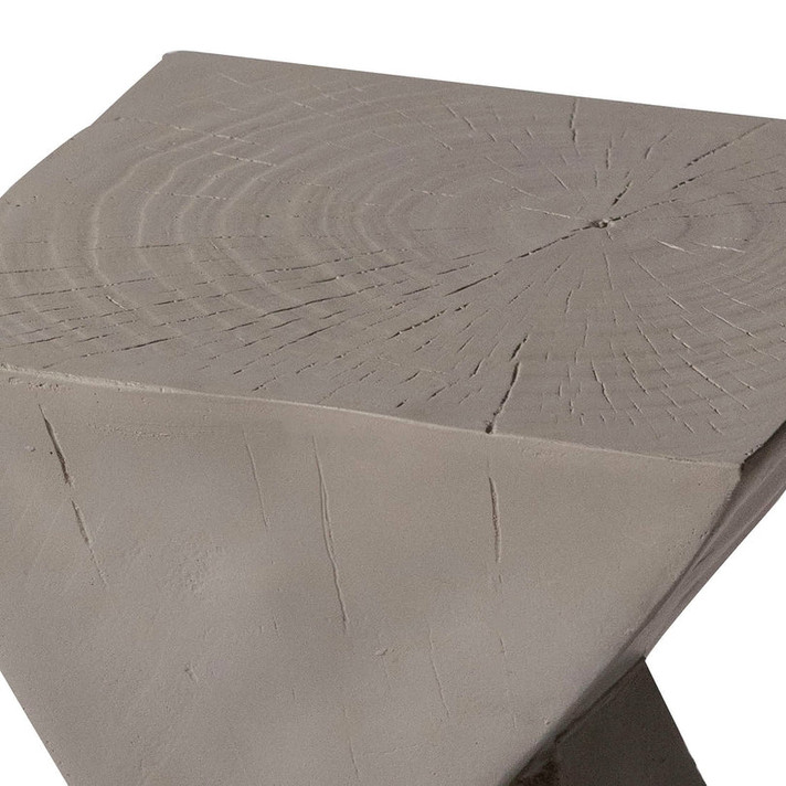 Slant Indoor Outdoor Side Table in Fiberstone Slant Indoor Outdoor Side Table in Fiberstone