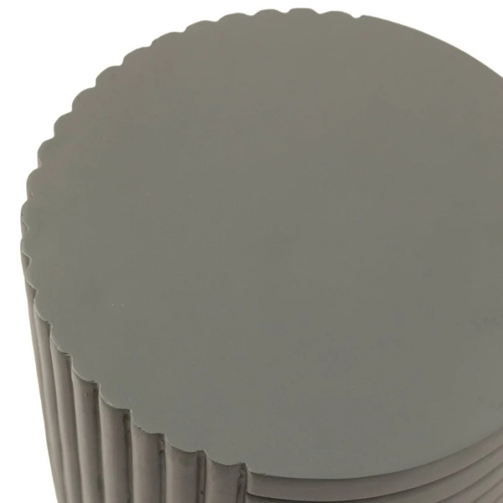 Tamron Indoor Outdoor Side Table in Fiberstone Tamron Indoor Outdoor Side Table in Fiberstone