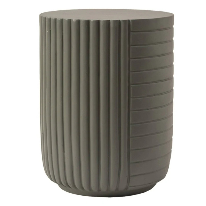 Tamron Indoor Outdoor Side Table in Fiberstone Tamron Indoor Outdoor Side Table in Fiberstone