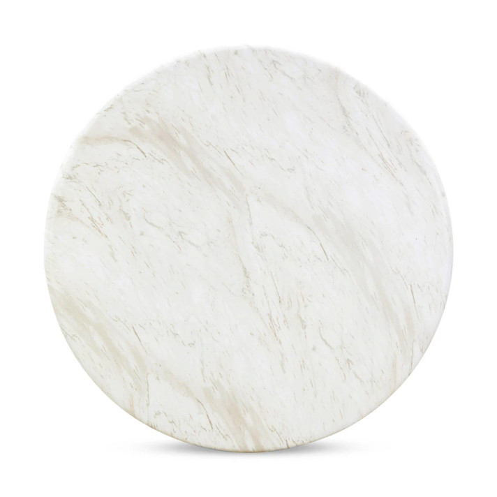 Estes Faux Marble Indoor / Outdoor 48" Round Dining Table
