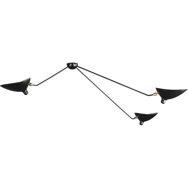 Mouille Edition MCL-SP3 Spider Ceiling Lamp, Black